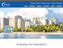 Tablet Screenshot of premiertitlehawaii.com